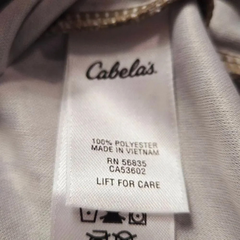 Cabela longsleeve camouflage shirt S